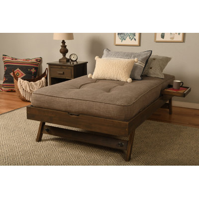 Emanuil Solid Wood Pop Up Bed(Mattress Included) by Lark Manor