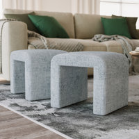 Kennedy 21 Wide Rectangle Standard Ottoman by Kelly Clarkson Home