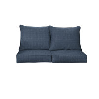 Indoor/Outdoor Seat/Back Cushion with Piping by Union Rustic