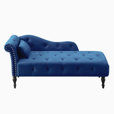 Cyra Upholstered Chaise Lounge by House of Hampton