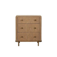 Jodina 3 - Drawer Nightstand in Brown by Hokku Designs