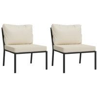 Gianalberto Patio Dining Armchair with Cushion by Ebern Designs