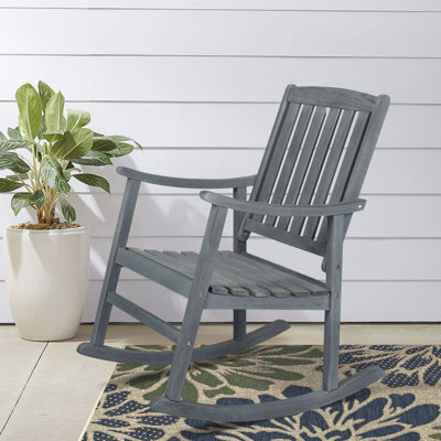 Armany Outdoor Nesta Rocking Solid Wood Chair by Red Barrel Studio