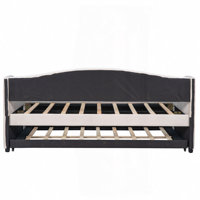 Kacy Upholstered Daybed with Trundle, Sofa Bed,bed frame,platform bed by Wildon Home