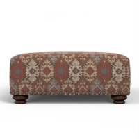 Tiffini Upholstered Ottoman by Bungalow Rose