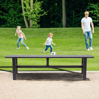Nikoma Metal Outdoor Bench by Arlmont & Co.