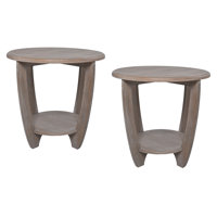 Jerick Rustic Farmhouse End Table, French Country Accent Side Table by Union Rustic