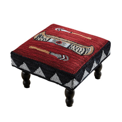 Millwood Pines Wilderness Canoe Hooked Stool by Millwood Pines
