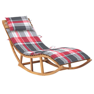 Braelynn Teak Single Chaise with Cushions by Ivy Bronx