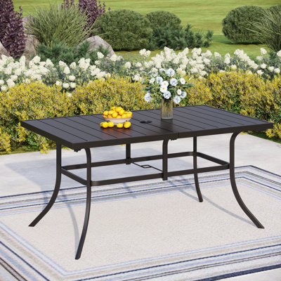 Arinya 60" L x 34.8" W Outdoor Table by Lark Manor