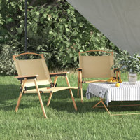 Camping Chair Outdoor Folding Camping Beach Chair Oxford Fabric by Arlmont & Co.