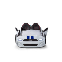 Tiana Twin Cars Standard Bed by Zoomie Kids