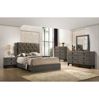 Berenice King Size 4 Piece Bedroom Set by Union Rustic