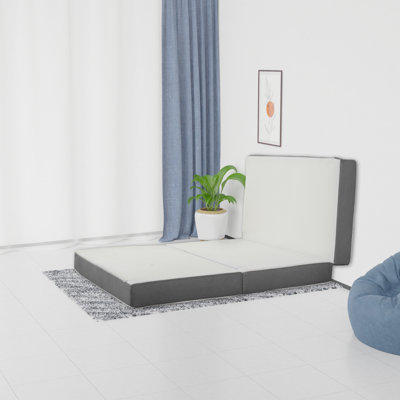 Cabrera 4-Inch Portable Tri-Folding Capability Gel Memory Foam Mattress, Removable and Washable by Arsuite