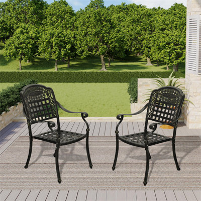 Toros Patio Dining Armchair by Astoria Grand