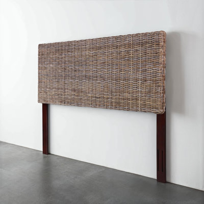 Lanett Rattan Panel Headboard by Beachcrest Home
