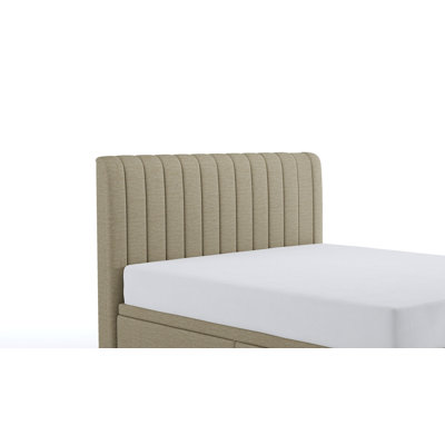 Gatefield King Size Headboard in Beige by Latitude Run