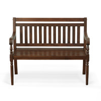 Andrie Outdoor Wooden Bench by Lark Manor