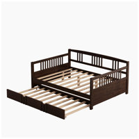 Malwae Solid Wood Daybed with Trundle by Red Barrel Studio