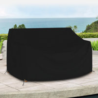 High Density Multipurpose Waterproof Outdoor Loveseat Cover, Patio Furniture Cover for Outdoor Benches/Loveseat/Sofa/Couch by Arlmont & Co.