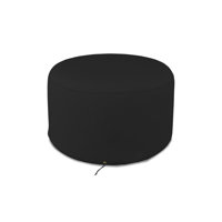 Heavy-Duty Waterproof Round Ottoman Deck Box Cover, Outdoor Square Storage Box Bench Cover by Arlmont & Co.