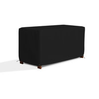 High Density Waterproof Rectangle Ottoman Deck Box Cover, Outdoor Square Storage Box Bench Cover by Arlmont & Co.