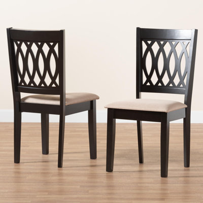 Laurelville Fabric Slat Back Side Chair Dining Chair by Red Barrel Studio