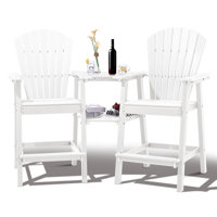 Maybeck 2-Piece Outdoor Adirondack Chair With Table by Rosecliff Heights