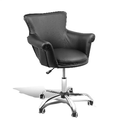 Gwinner Adjustable Height Office Chair, Modern Rolling Armchair, Upholstered Vanity Chair with Wheel by Red Barrel Studio