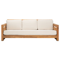 Brailon Brazilian Teak Patio Sofa by Wade Logan