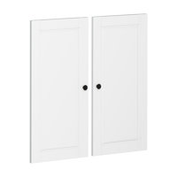 Bryannah 100% Solid Wood Modular Kitchen Pantry Raised Panel Double Door Kit by Hokku Designs