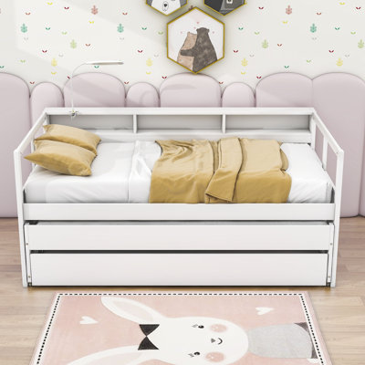 Dhruv Extra-long Twin Daybed with Trundle by Wildon Home