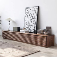 Lesterny Media Console, Minimalist TV Stand with Drawers, Flip-down Door, Fully-Assembled by Latitude Run