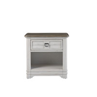 Meadowbrook One Drawer Nightstand - Antique Sand by Rosalind Wheeler
