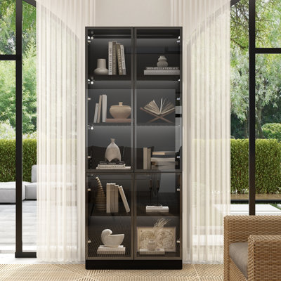 Darlicia LED Bookcase Display Cabinet by Latitude Run