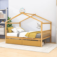 Souris Wood Daybed with 2 Big Drawers by Harper Orchard