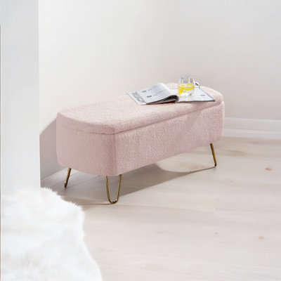 Maegann Upholstered Flip top Storage Bench by Mercer41