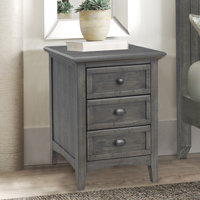 Carolo Solid Wood Nightstand by Rosalind Wheeler