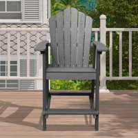 Sandra Plastic Adirondack Chair Weather Resistant Outdoor Chair by Dovecove