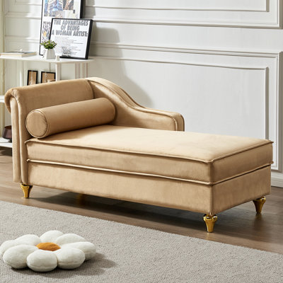 Gaurik Upholstered Chaise Lounge by House of Hampton