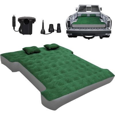 Mainville Truck Bed Inflatable Air Mattress 5.5-5.8 ft for Short Truck Bed with Pump and Backpack by Alwyn Home