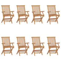 Solid Teak Wood Folding Chairs Garden Outdoor Wooden Furniture by Wildon Home