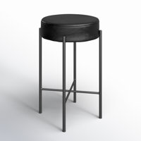Eugenia Upholstered Bar & Counter Stool with Metal Frame