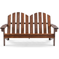Calvino Wood Outdoor Adirondack Chair by Highland Dunes