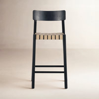 Hursten Leather Stool by Birch Lane