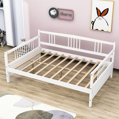 Elfers Full Size Wooden Daybed with Support Legs and Legs by Wildon Home