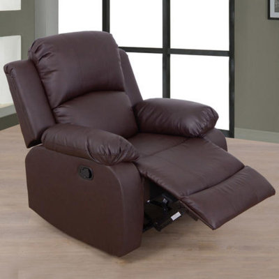 Lativa - Piece Vegan Leather Reclining Living Room Set