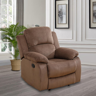Ashani Flannel Reclining Armchair for Living Room by Ebern Designs