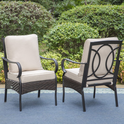 Arnisa Outdoor Dining Chair by Lark Manor