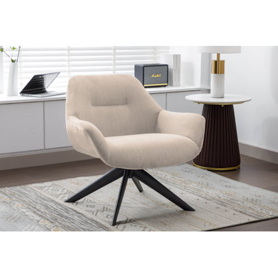 Adairsville Fabric Accent Chair with Steel Legs by George Oliver